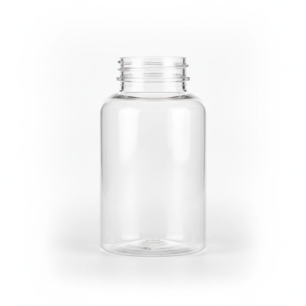 150 CC BOTTLE, CLEAR PET, PACKER, 38-400