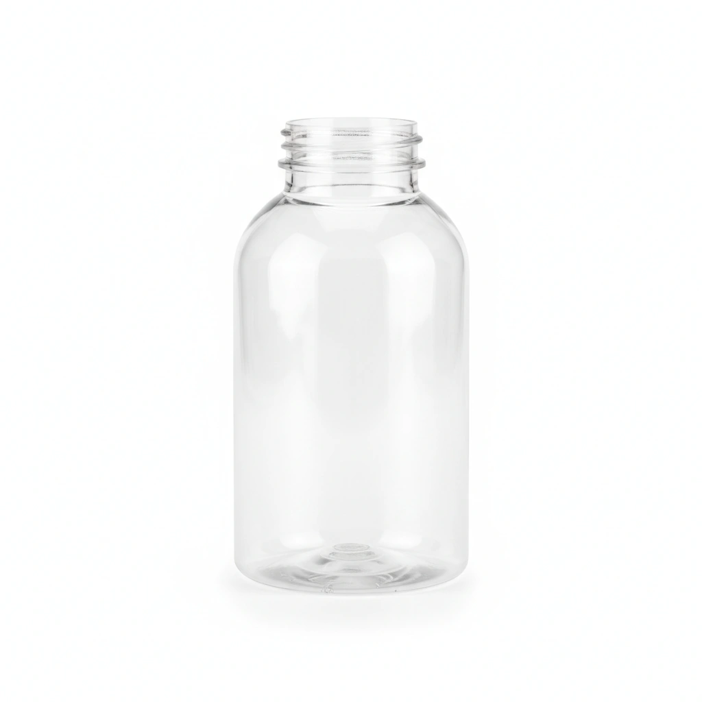120 CC BOTTLE, CLEAR PET, PACKER, 38-400