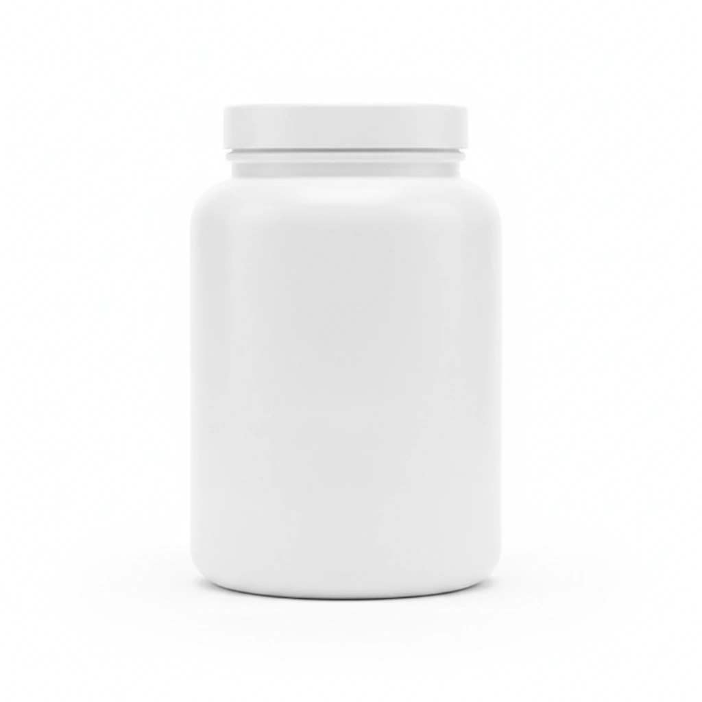 85 OZ JAR, WHITE HDPE, ROUND, 120-400