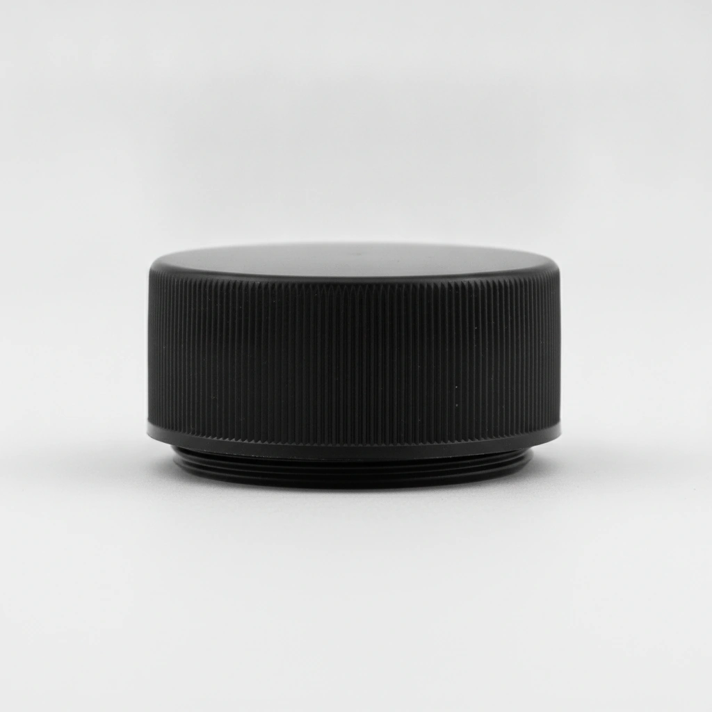 58-400 CAP, BLACK PP, CONT. THREAD, INDUCTION (UNIV), SMOOTH SKIRT, SMOOTH TOP