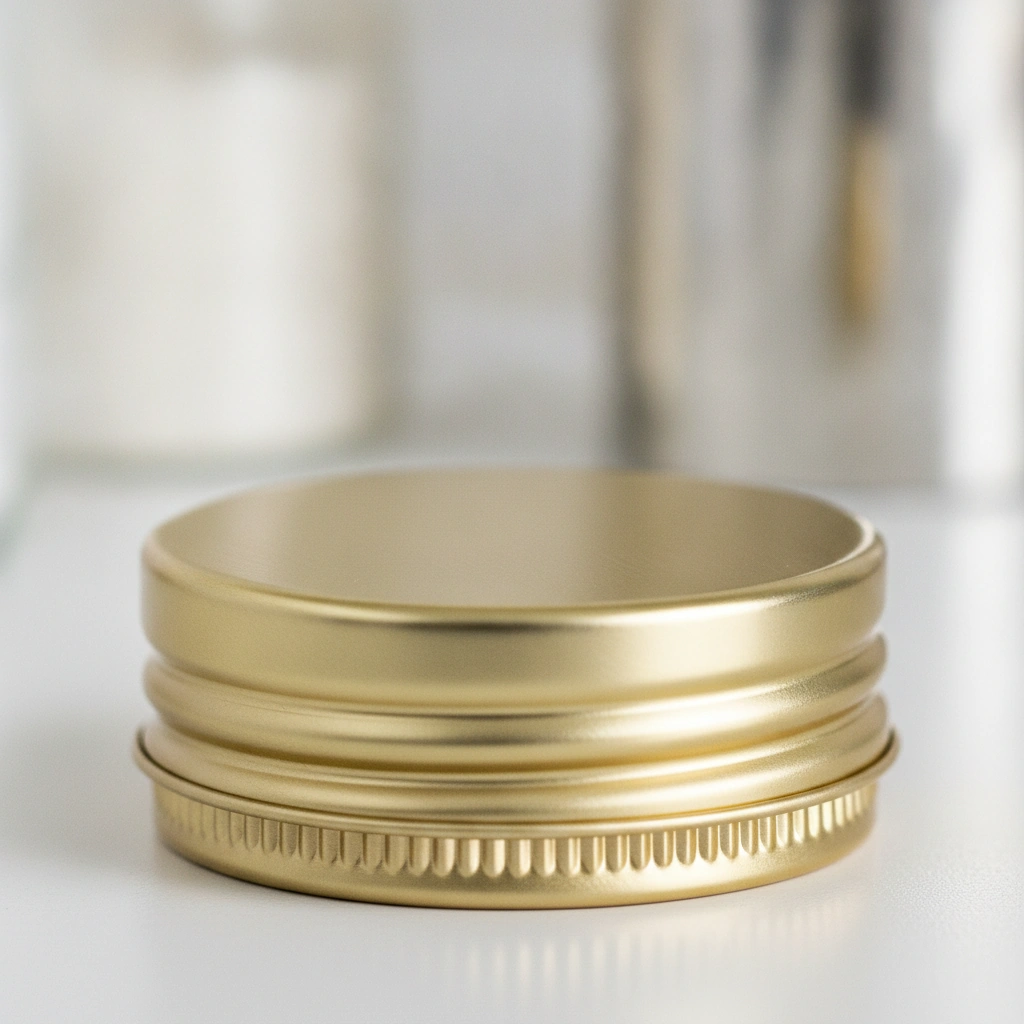 89-400 CAP, GOLD, CONT. THREAD, VENTED INDUCTION (UNIV), SMOOTH SKIRT, SMOOTH TOP