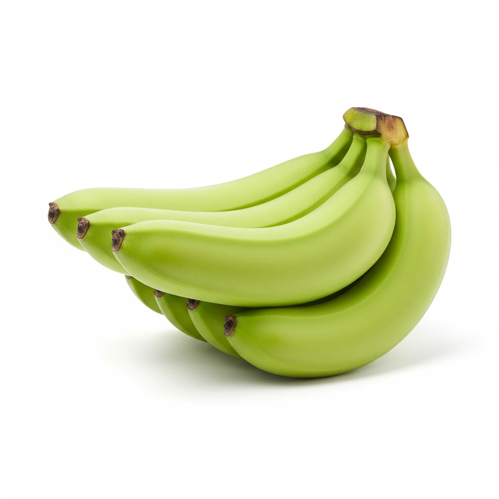 Organic Green Banana (Musa × paradisiaca)(fruit)